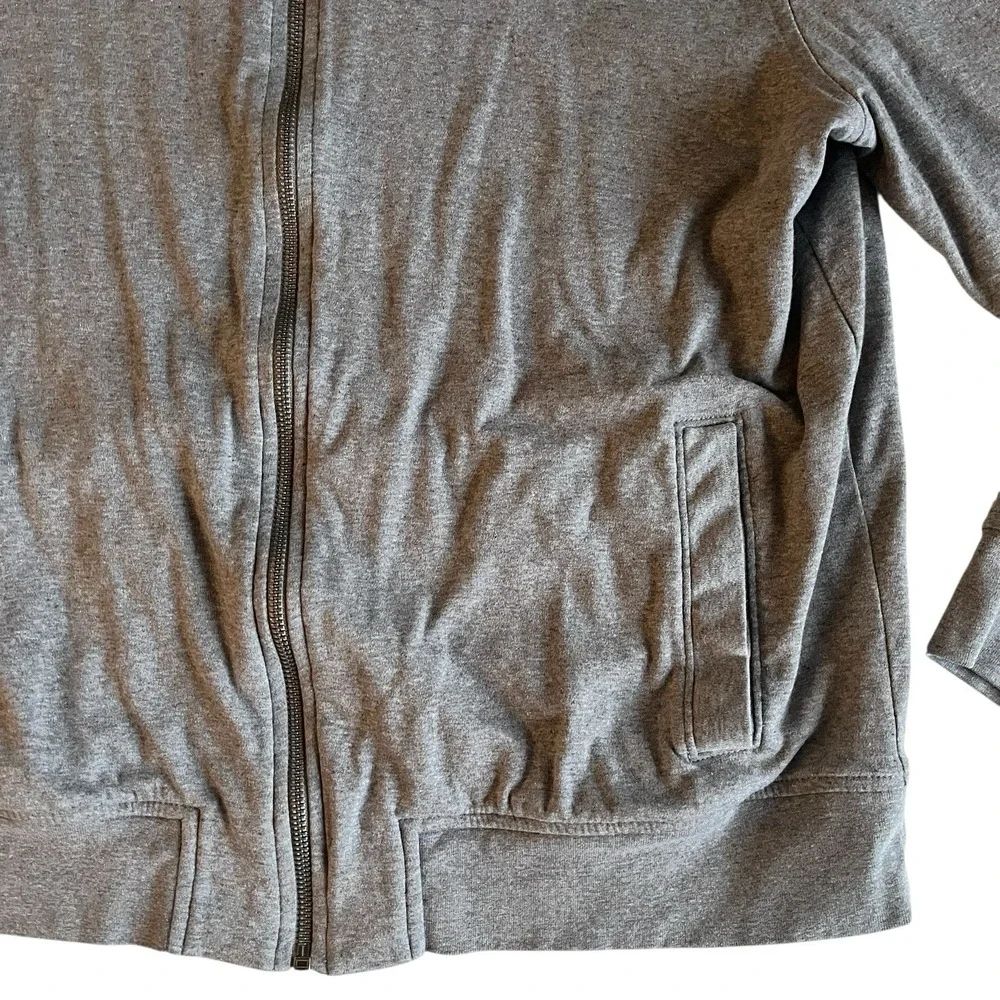 Banana Republic Men's Size L Luxe Touch Performance Gray 100% Cotton Sweatshirt‎